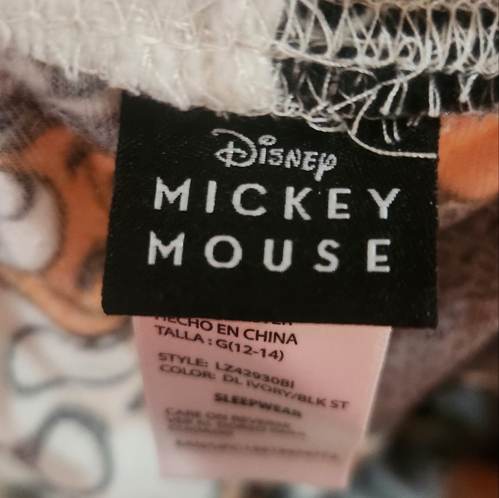 Disney Mickey Mouse Spooky Halloween Theme Ladies Large Pajama Pants Drawstring - Picture 4 of 7
